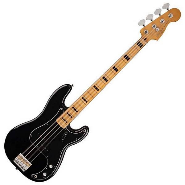 squier by fender classic vibe precision bass '70s mn black