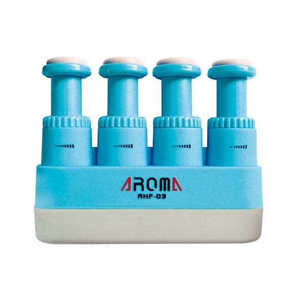 aroma ahf-03bl allenatore impugnatura ginnico per chitarra e fiati colore blu