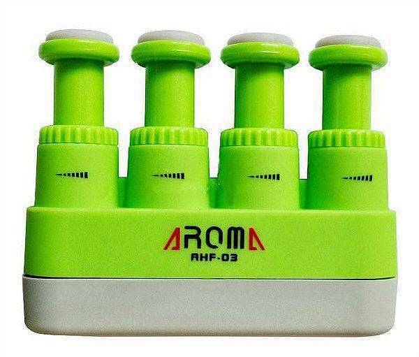 aroma ahf-03gn allenatore impugnatura ginnico per chitarra e fiati colore verde