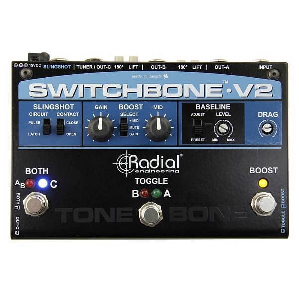 radial switchbone v2 - selettore amplificatori e booster