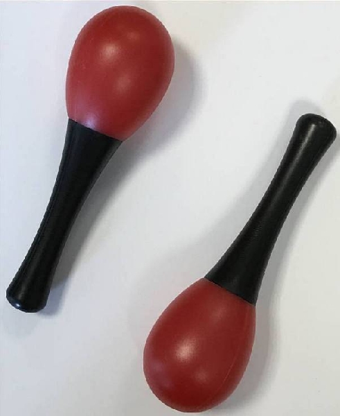 extreme dp14 coppia maracas in plastica colore rosso