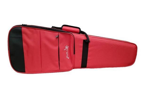 extreme af16b violin case custodia per violino 3/4 colore rosso