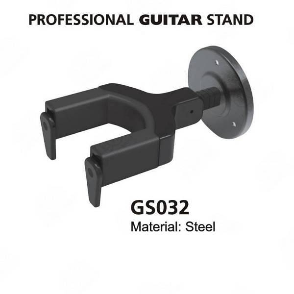 extreme gs032wall supporto a muro per chitarra con meccanismo autobloccante