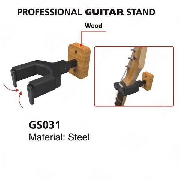 extreme gs034 supporto da terra per chitarra con meccanismo autobloccante