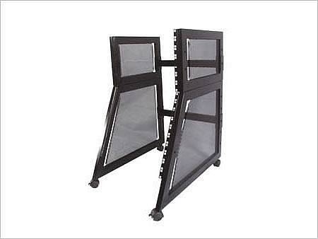 extreme st10bs carrello armadio portarack 14u doppia inclinazione unita’ rack con 4 ruote