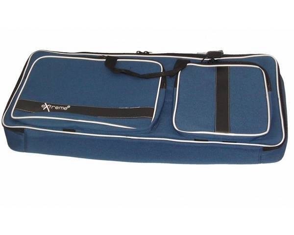 extreme bagkb82 borsa imbottita per tastiera 82x32x10cm colore blu