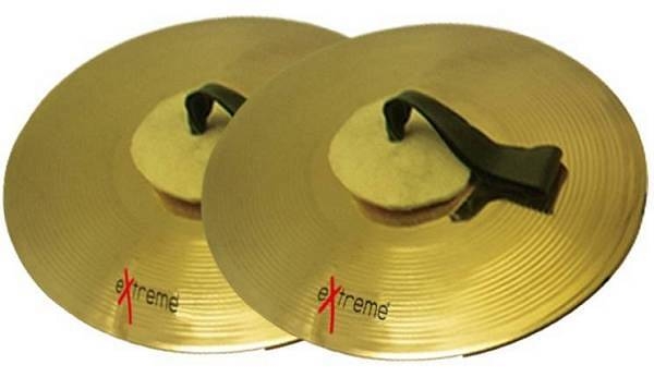 extreme marching cymbals 14 - piatti da marcia con manali in pelle