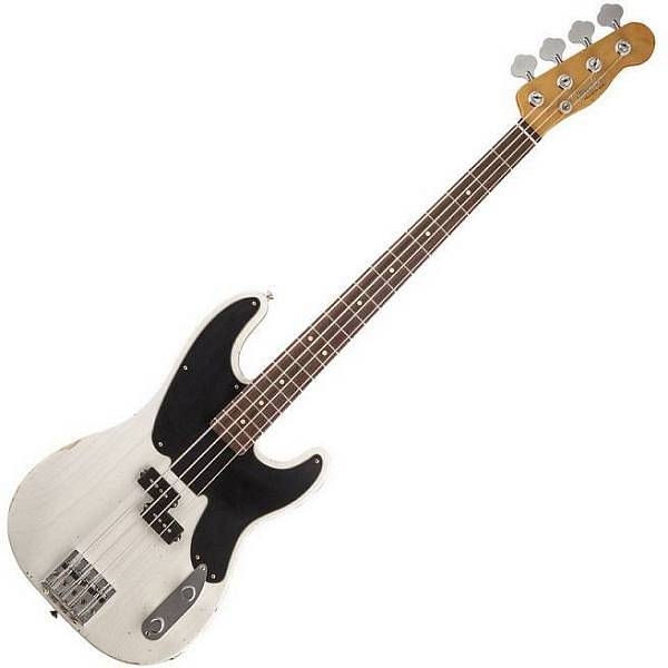 fender mike dirnt road worn precision bass rw white blonde