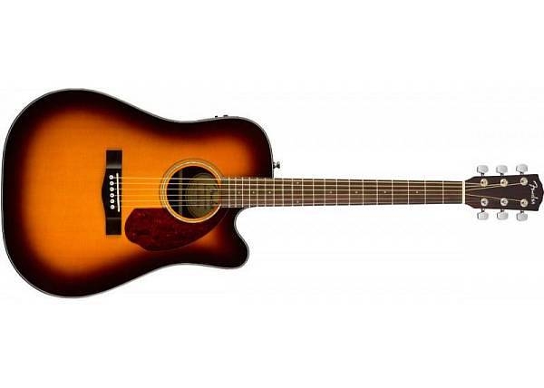 fender cd 140 sce sunburst - chitarra acustica elettrificata, con custodia rigida