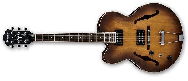 ibanez af55l-tf - chitarra mancina hollow body - tobacco flat