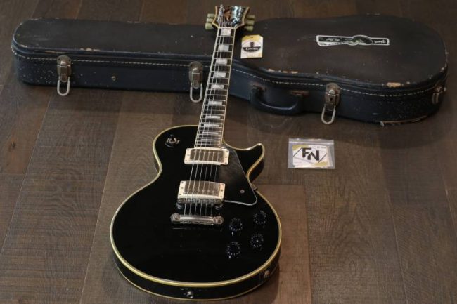 gibson les paul custom 1977 - black beauty original vintage