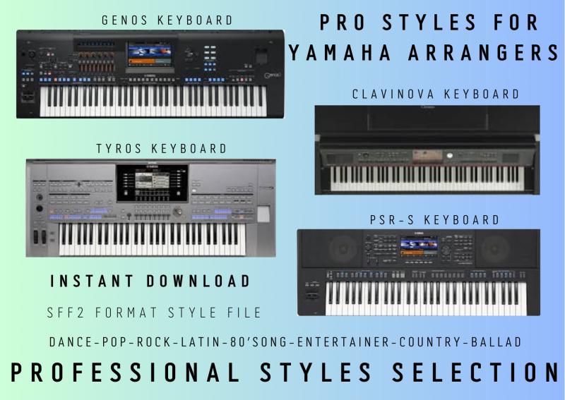 style professionali per tastiere arranger yamaha