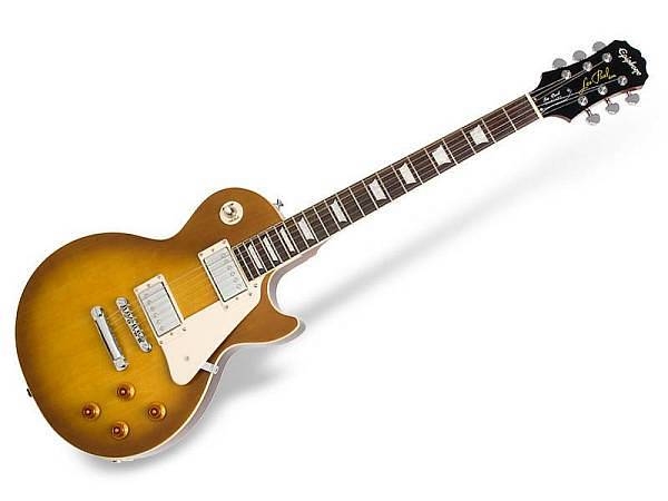 epiphone les paul standard plain top honey burst hb con pickup alnico