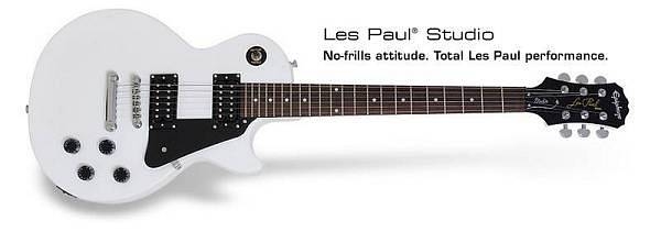 epiphone les paul studio artic white