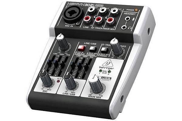 behringer xenyx 302usb eu   mixer mini