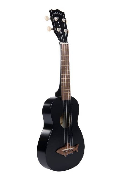 kala makala mk ssblk   ukulele soprano shark blacktip   con borsa