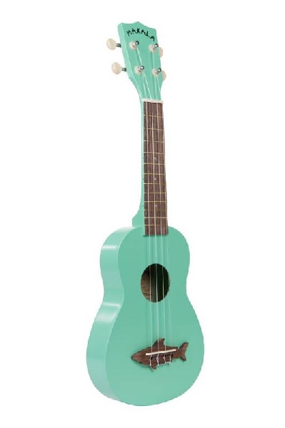 kala makala mk ssgrn   ukulele soprano shark surf green   con borsa