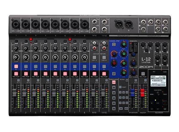 zoom l 12 livetrak   mixer digitale 12 canali