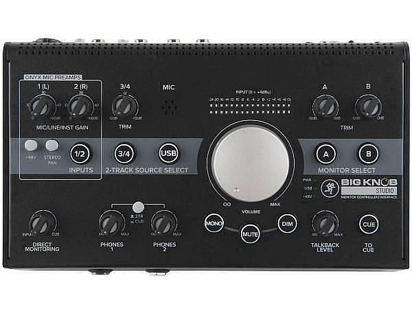 mackie big knob studio   controller per studio monitor