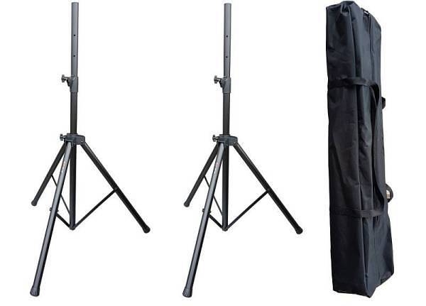 extreme   stativi  ss pack s speaker stand kit set supporti casse in acciaio con borsa trasporto altezza regolabile sistema