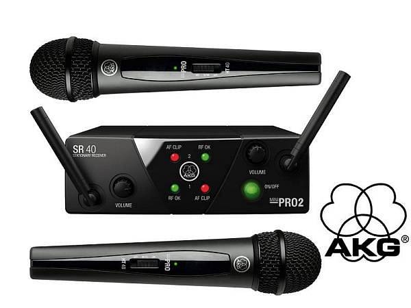 akg wms40 pro mini dual vocal set   doppio radiomicrofono   864375 mhz   864850 mhz