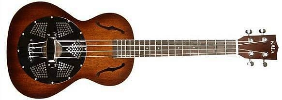 kala ka res chr ukulele resonator tenore sunburst