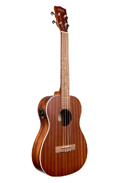 kala ka be ukulele baritono satin mahogany elettrificato con borsa