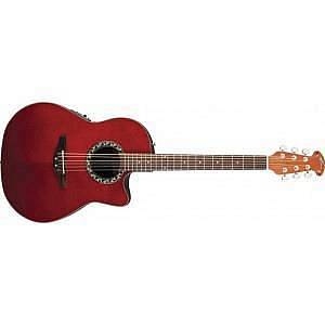 applause by ovation balladeer mid cutaway ruby red