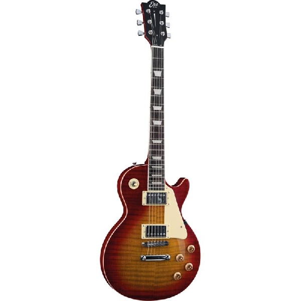 eko vl 480 aged cherry sunburst flamed   chitarra elettrica stile les paul