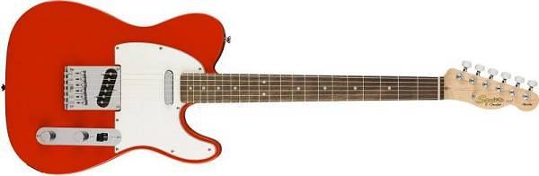 squier by fender affinity telecaster lrl race red