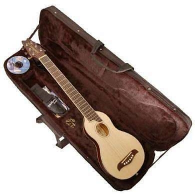 washburn rover ro10n   travel guitar chitarra acustica da viaggio con custodia