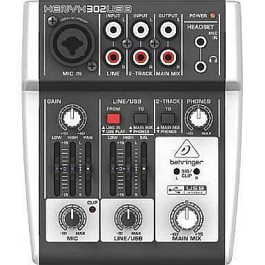 behringer xenyx 302 usb   mixer compatto 1 xlr e usb