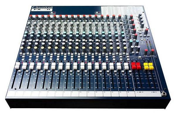 soundcraft fx16ii mixer 16 canali con effetti lexicon   mixer passivo con multieffetto lexicon integrato