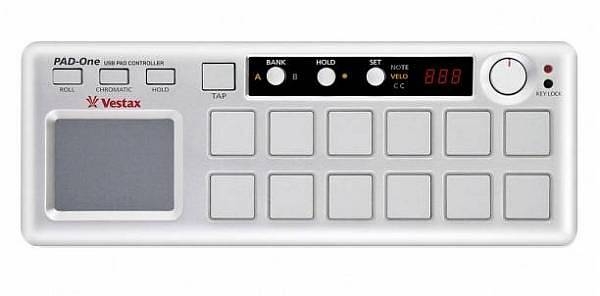 vestax pad one   controller midi usb   in alluminio