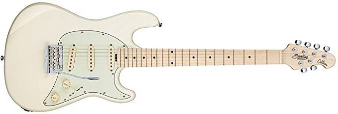 sterling by music man ct50 owh   olympic white   cutlass