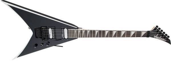 jackson js series king v js32 amaranth fingerboard black wwhite bevels