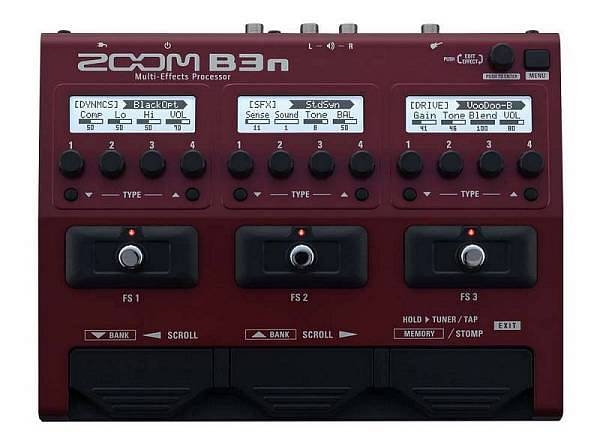 zoom b3n   per basso   pedaliera multieffetto e amp simulator