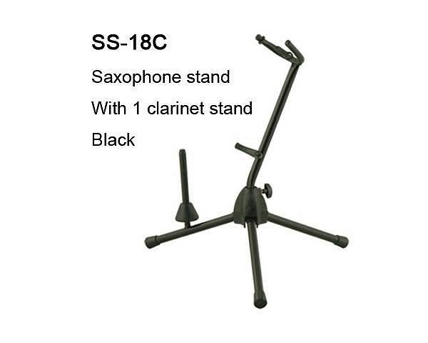 extreme ss18c supporto fiati da terra doppio stand per sax  clarinetto