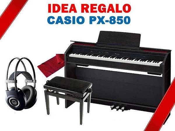 casio px 850 idea regalo pianoforte digitale con mobile  panchetta in legno  cuffie akg k99