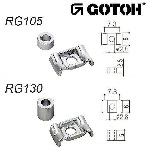 gotoh rg105  rg130 c abbassacorde stile stratocaster cromati