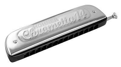 hohner 25756 chrometta 14   armonica a bocca cromatica 3 ottave e mezzo