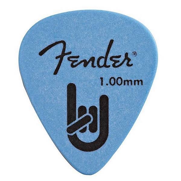 fender rock on   confezione 72 plettri   misura 100 mm