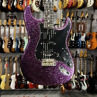 fender - 69 stratocaster hss custom shop magenta sparkle relic 2021 - spedizione gratis