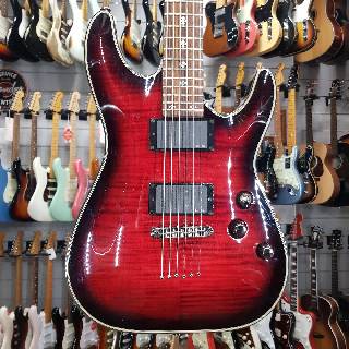 schecter - diamond series damien elite crimson red burst - spedizione gratis