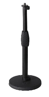 gator gfw-mic-0601 - asta microfono da tavolo a base rotonda da 6 con morsetto a torsione