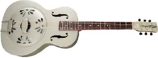 gretsch g9201 honey dipper round-neck brass body biscuit cone resonator shed roof finish