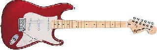 squier by fender standard stratocaster mn candy apple red