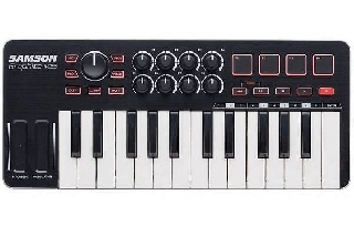 samson graphite m25 - mini midi controller usb - con aftertouch