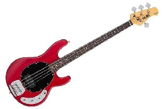 sterling by music man ray4-trs - translucent red satin