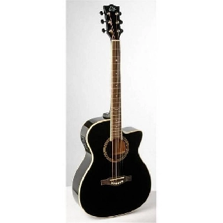 eko next 018 cw eq. chitarra acustica con eq. black